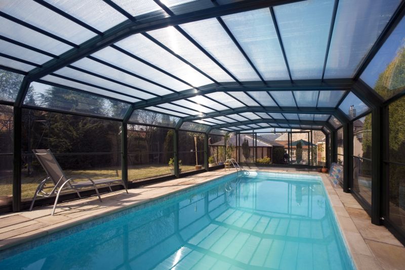 Finished Pool Enclosure with Clear Skies